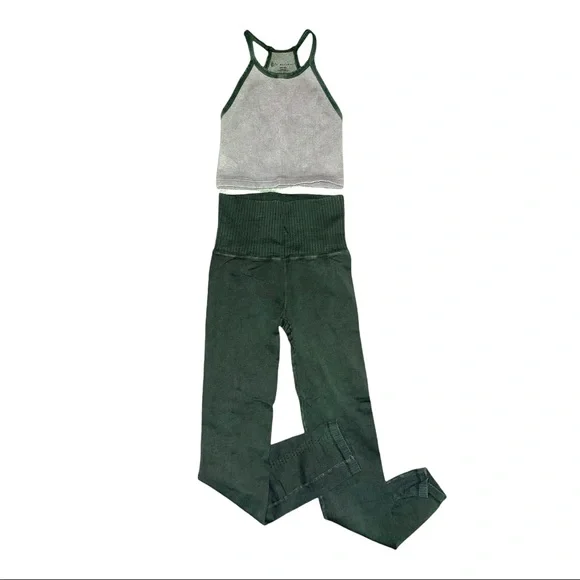 NEW Free People Movement Good Karma Leggings & Happiness Runs Top set - Picture 2 of 8